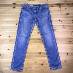 AG Adriano Goldschmied Jeans Womens 26R The Stevie Ankle Slim Straight Leg Denim